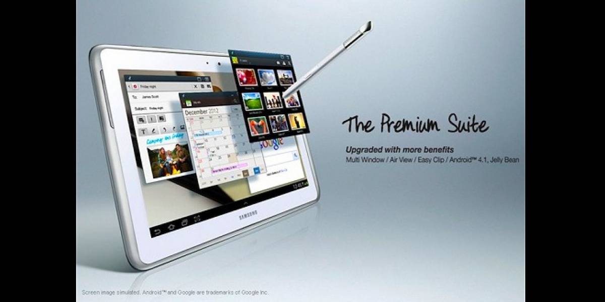 Samsung libera la actualización Premium Suite para el Galaxy Note 10.1