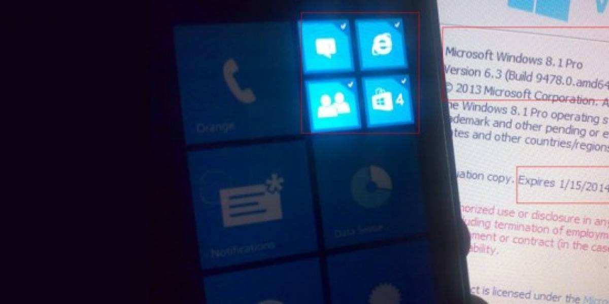 Fotografía revela la existencia de un centro de notificaciones en Windows Phone
