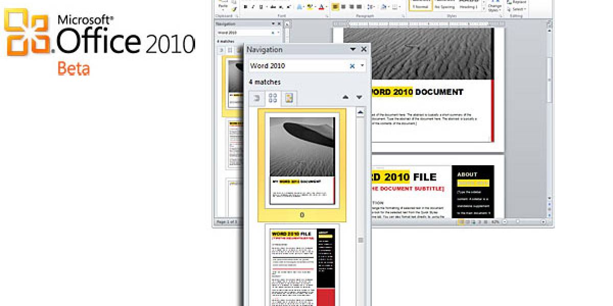 Microsoft Office 2010 Beta disponible para descarga