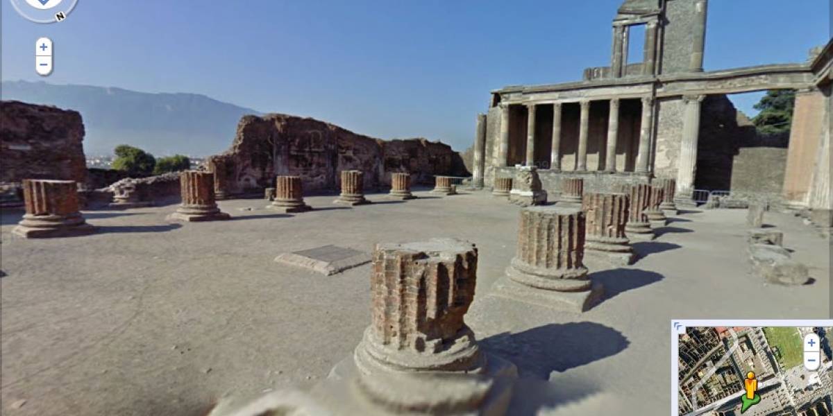 Pasea por las Ruinas de Pompeya con Google Street View
