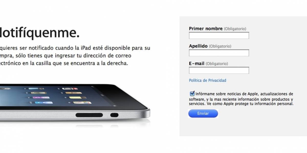 Preordenar el iPad es ilegal