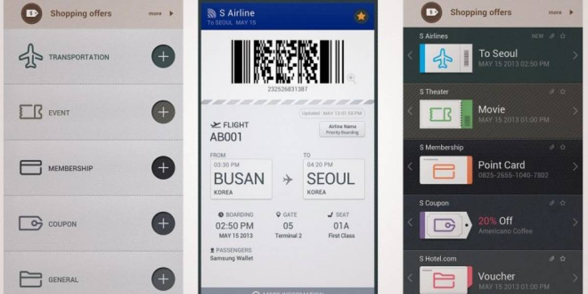 Samsung Wallet, un gestor de boletos y cupones para tu Galaxy
