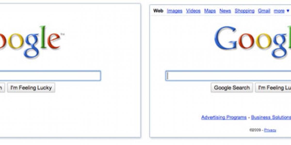 Google simplifica aun más su página de inicio