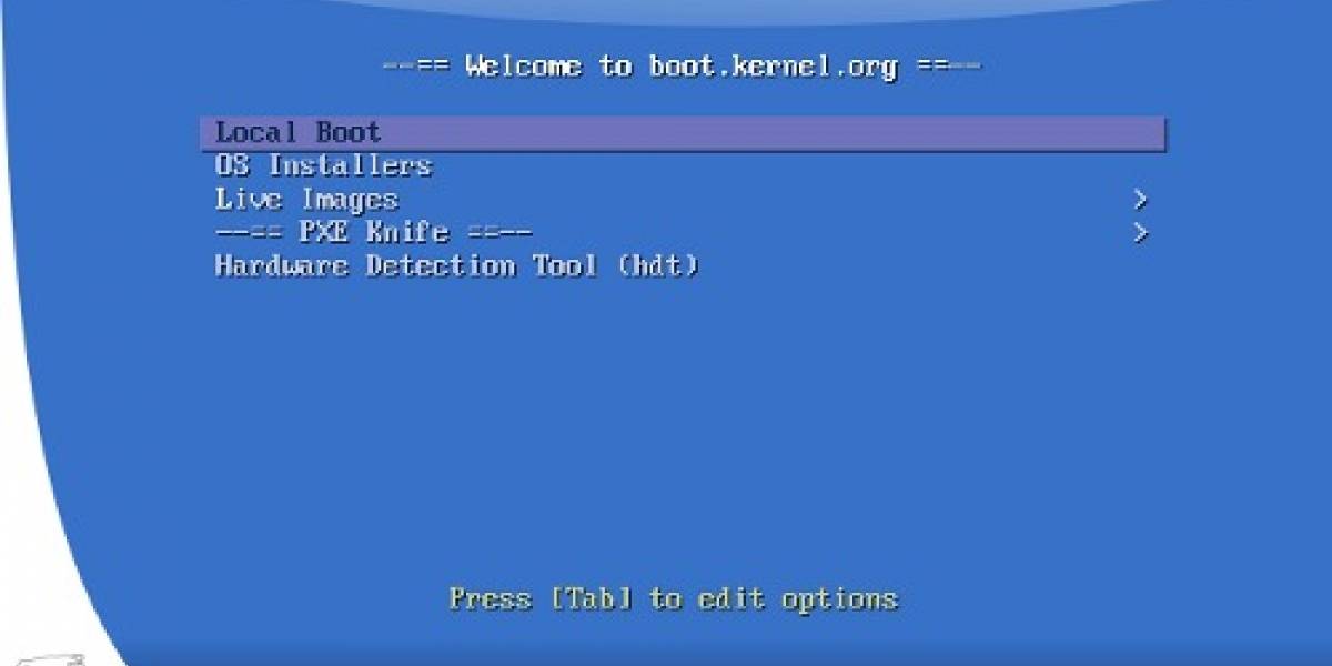 Inicia Linux desde Internet con boot.kernel.org