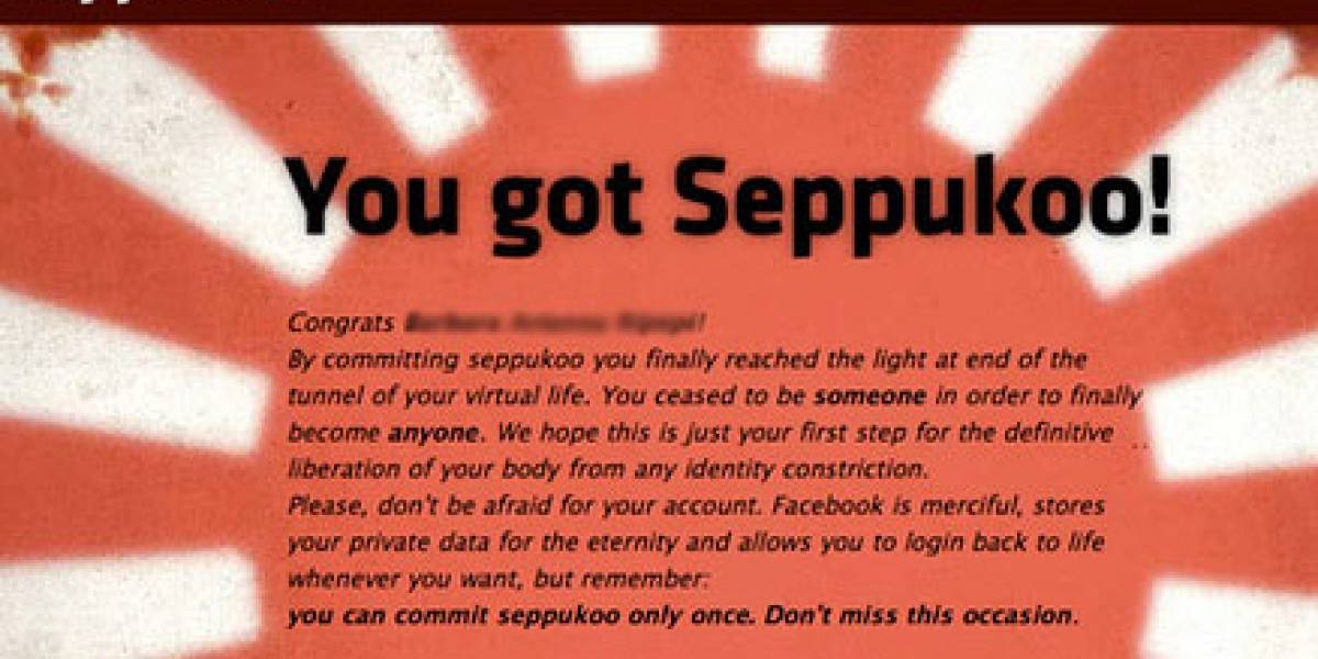Facebook quiere demandar a Seppukoo