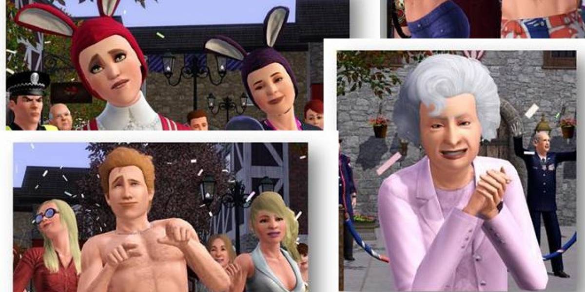 Los Sims 3 se auto-invitan al jubileo de diamante de la reina Isabel II de Inglaterra