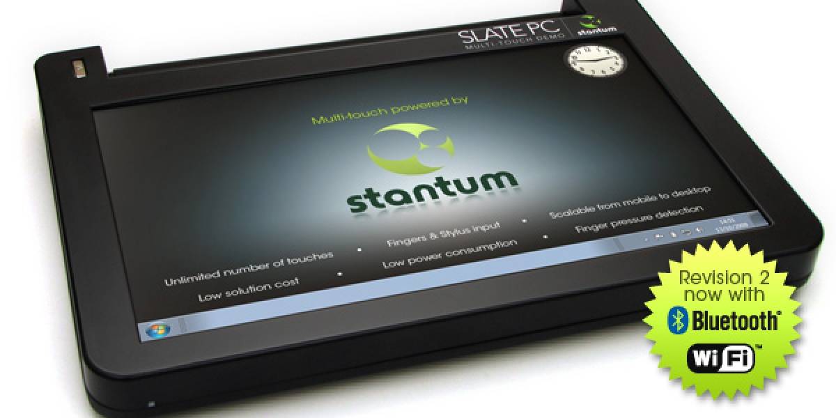 Stantum presentó un Netbook con pantalla resistiva multitáctil