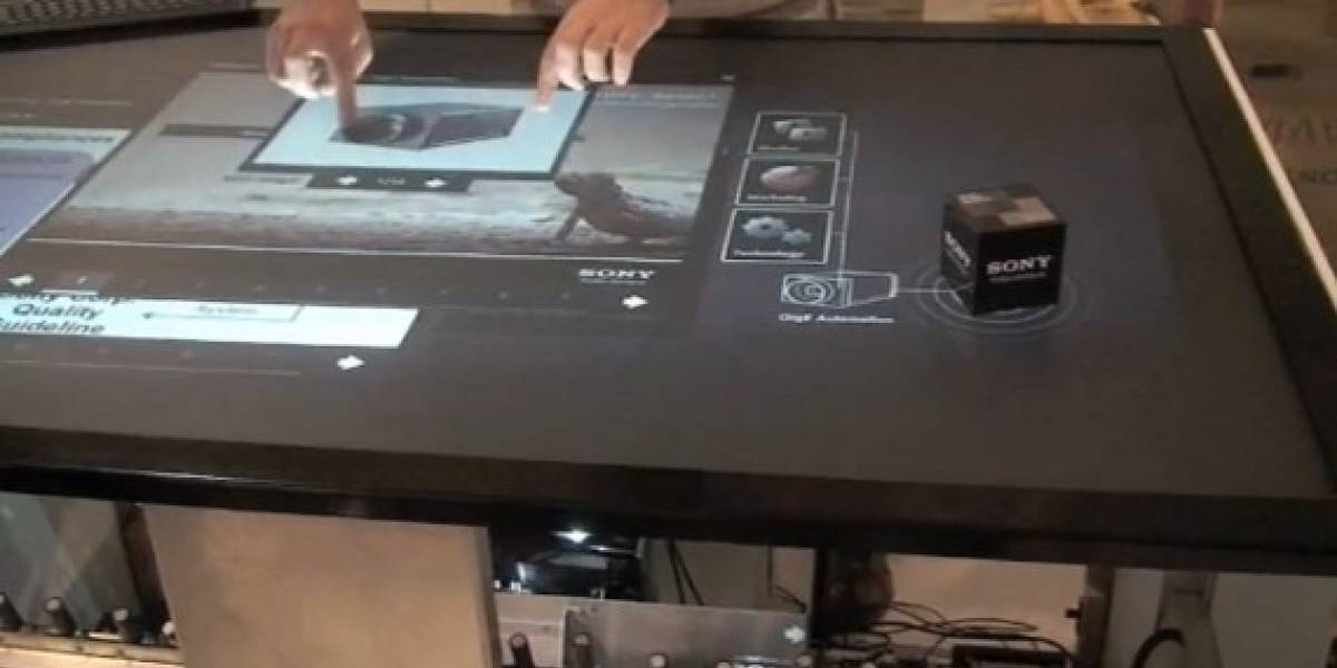 Sony y Atracsys trabajan en una mesa multitáctil e interfaces sin contacto