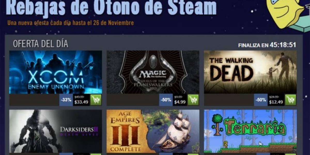Arrancan las Rebajas de Otoño de Steam, conozcan los detalles