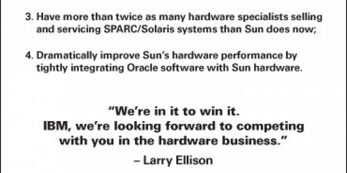 Oracle realiza promesas a clientes de Sun, sin menciones a MySQL