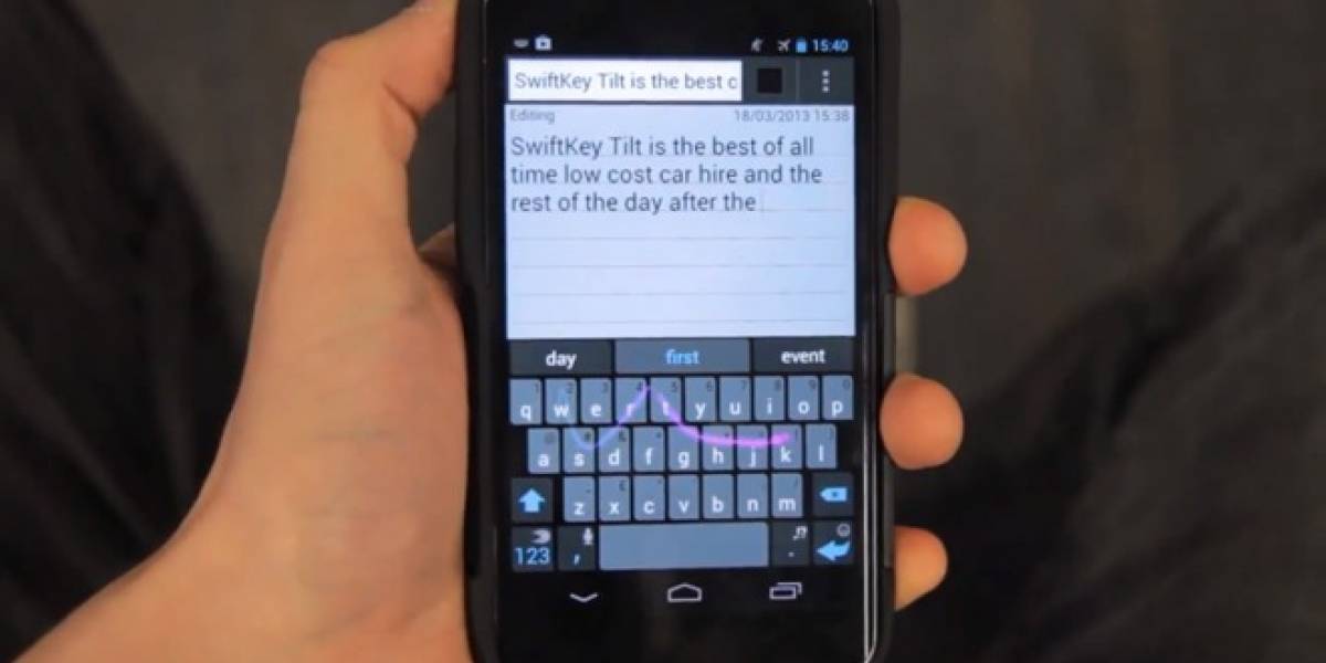 SwiftKey Tilt, la fusión de la expresión corporal y escribir en un celular