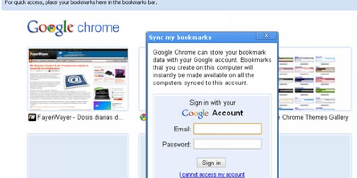 Chrome ya se sincroniza con la nube