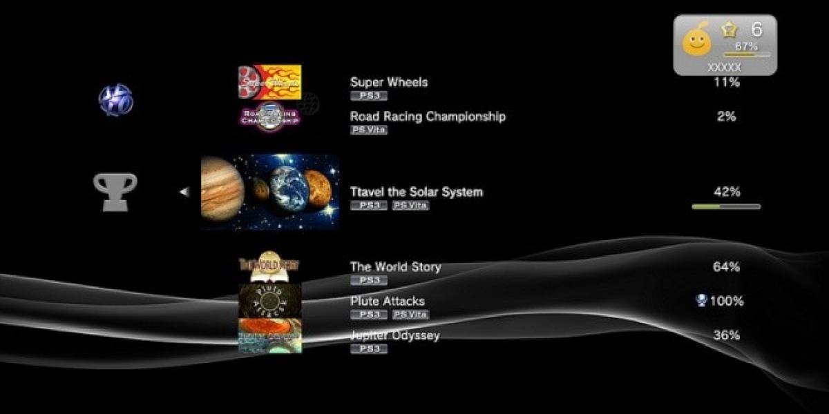 Nueva actualización de firmware de la PS3 trae algunos cambios a la lista de trofeos