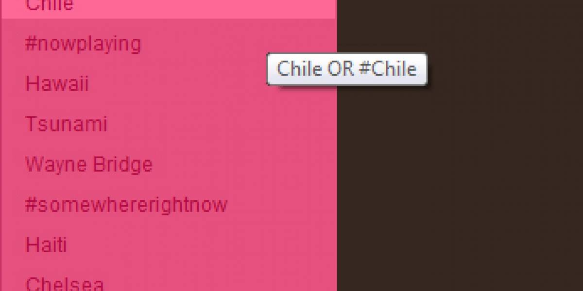 Twitter y el terremoto en Chile