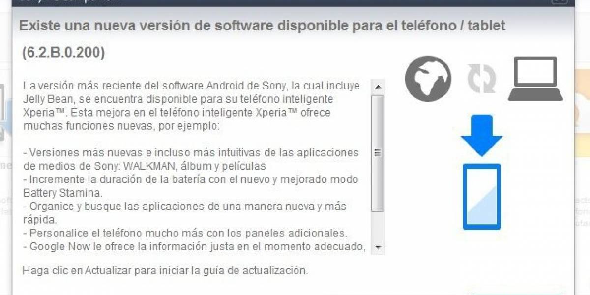 Sony Xperia S comienza finalmente a actualizarse a Android 4.1.2 Jelly Bean