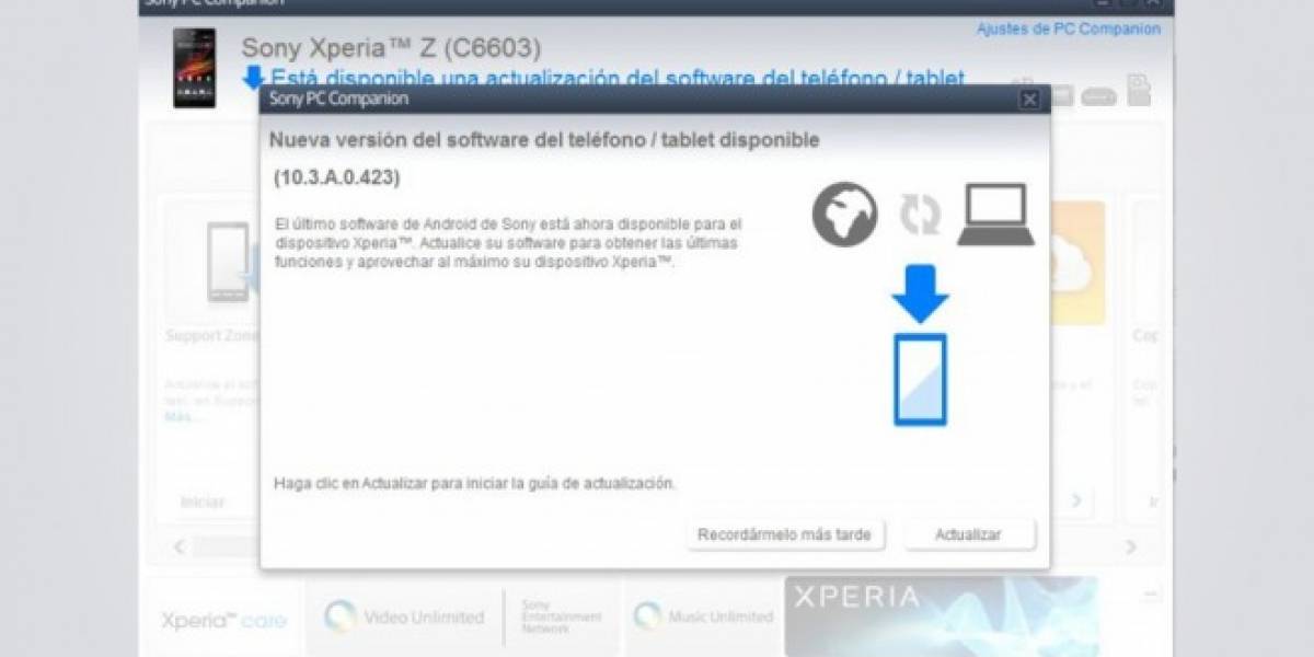 Sony comienza a actualizar los Xperia Z a Android 4.2.2