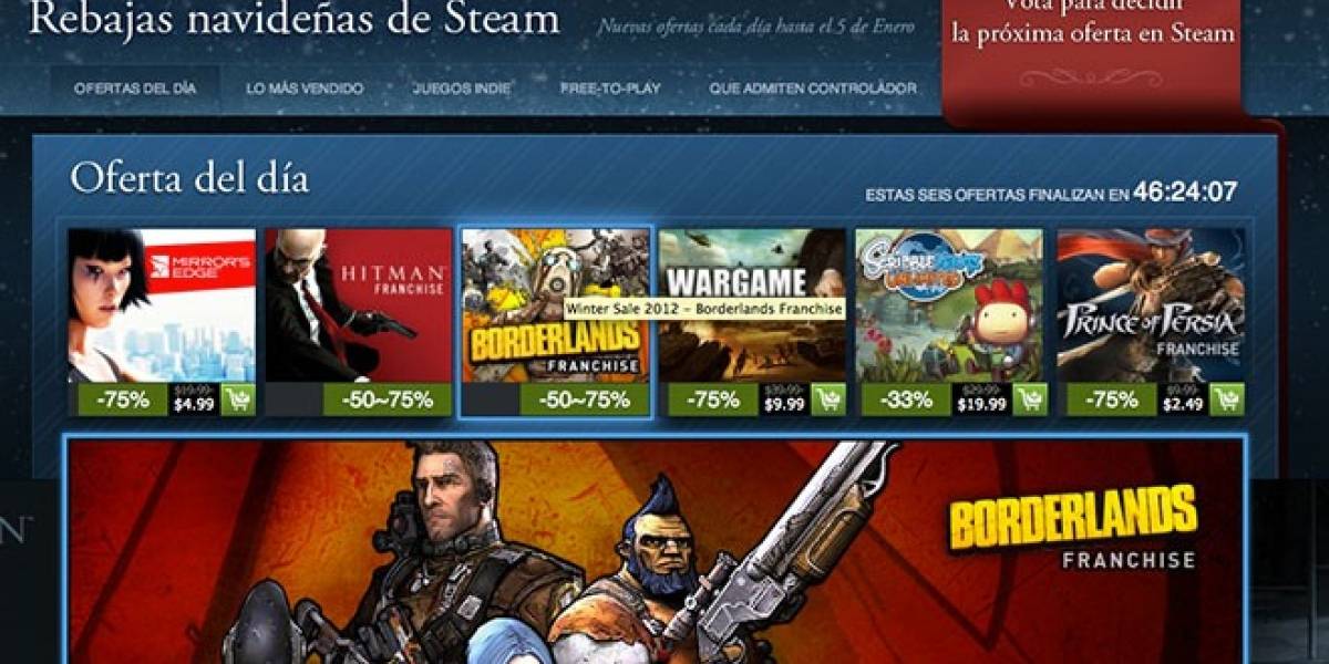 Arranca la venta navideña de Steam