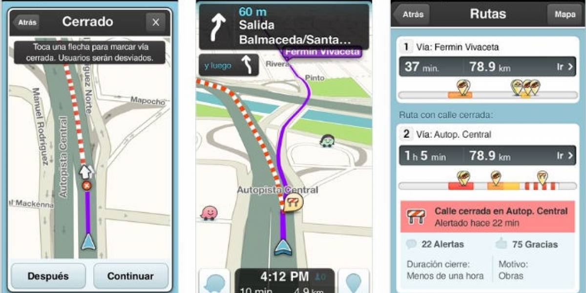 Waze agrega desvíos automáticos de ruta en nueva actualización