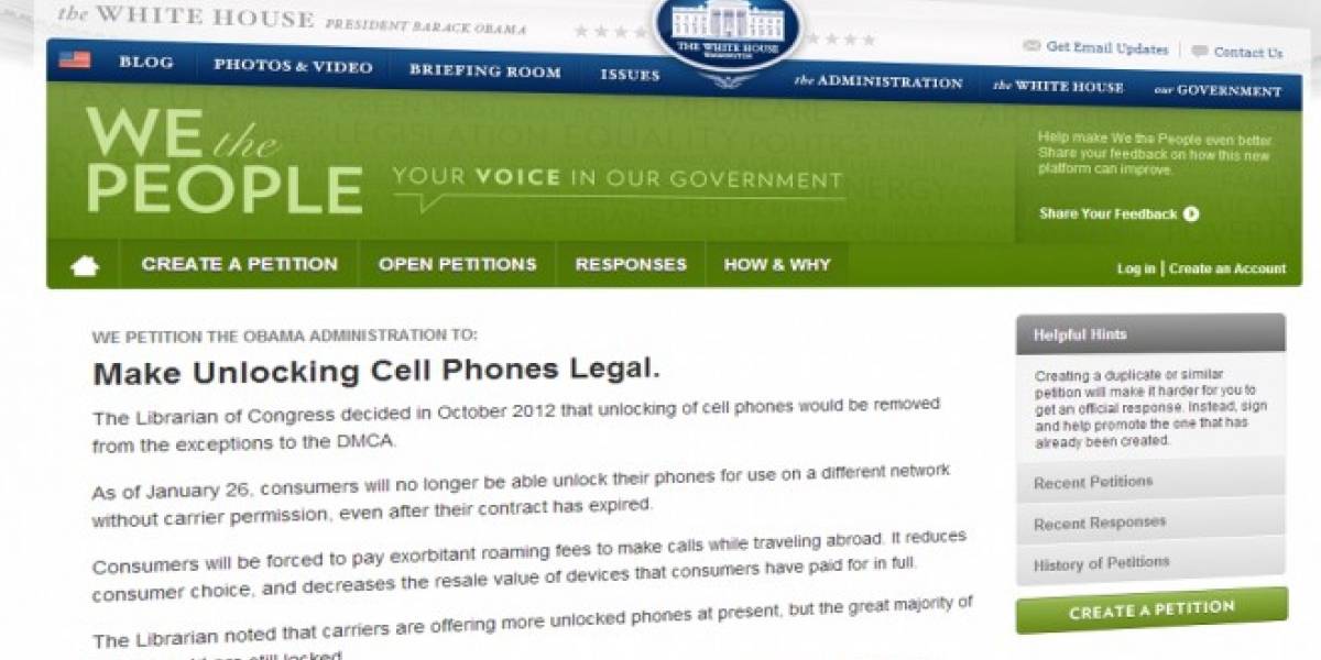 Casa Blanca tendrá que responder petición de legalizar desbloqueo de teléfonos en Estados Unidos