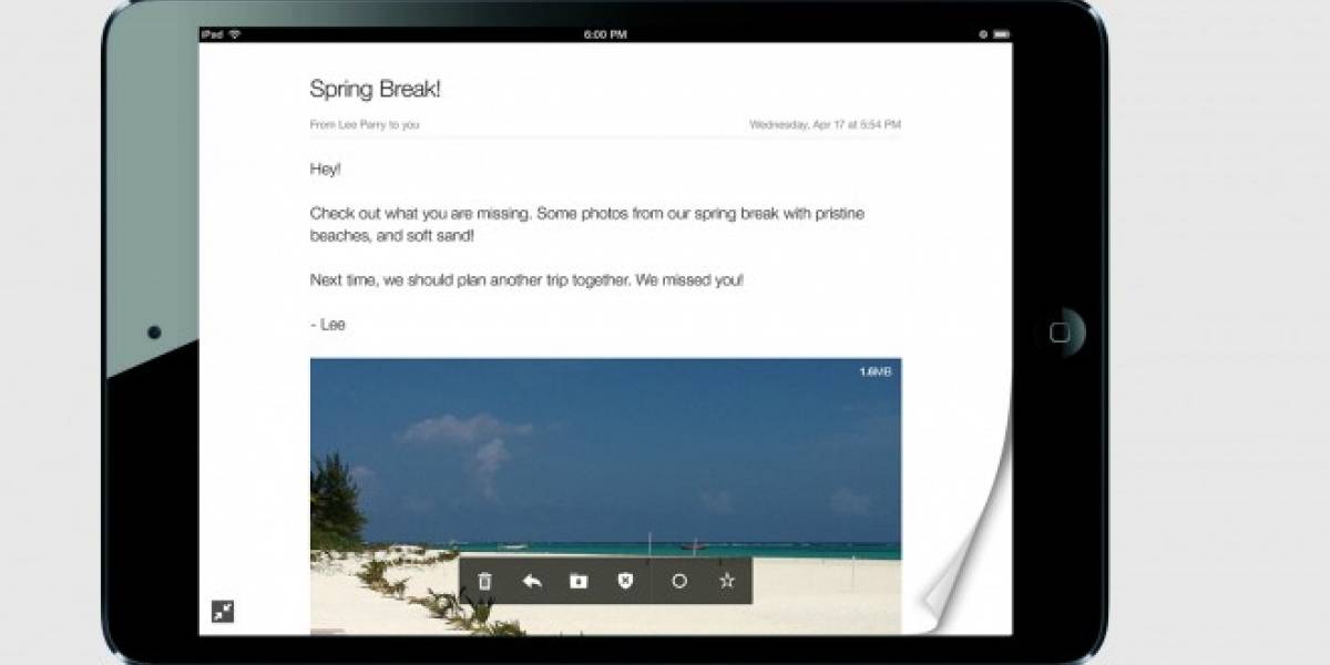 Yahoo lanza nueva app de correo para tablets