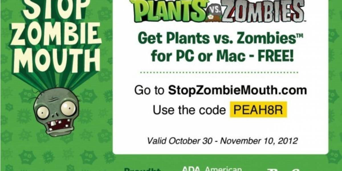 Sitio de dentistas está regalando Plantas versus Zombies