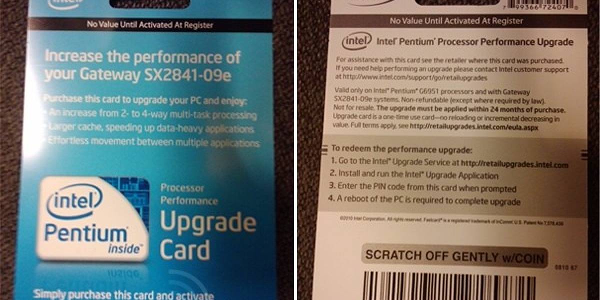 Intel Pentium G 6951: Unlock a Pentium G 6952 por $50