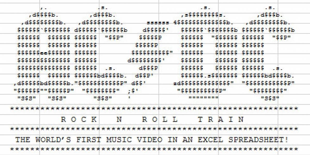 AC/DC presenta un video hecho en Excel