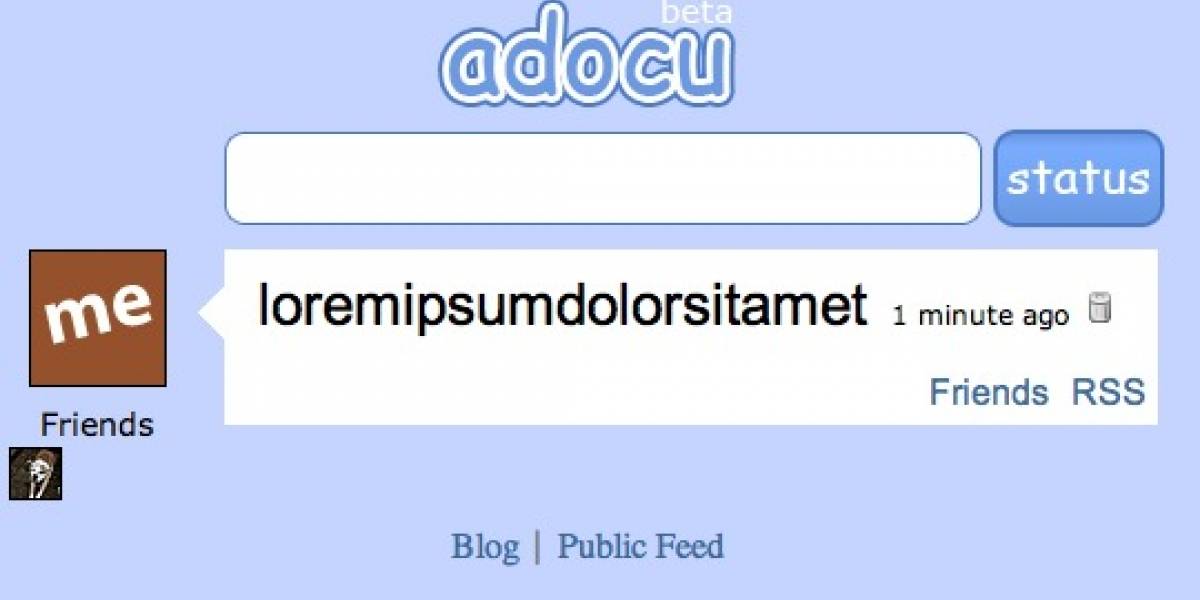 Adocu, o llegó el Nanoblogging