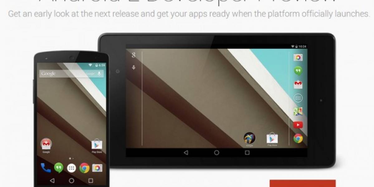 Android L Developer Preview ya disponible para Nexus 5 y 7