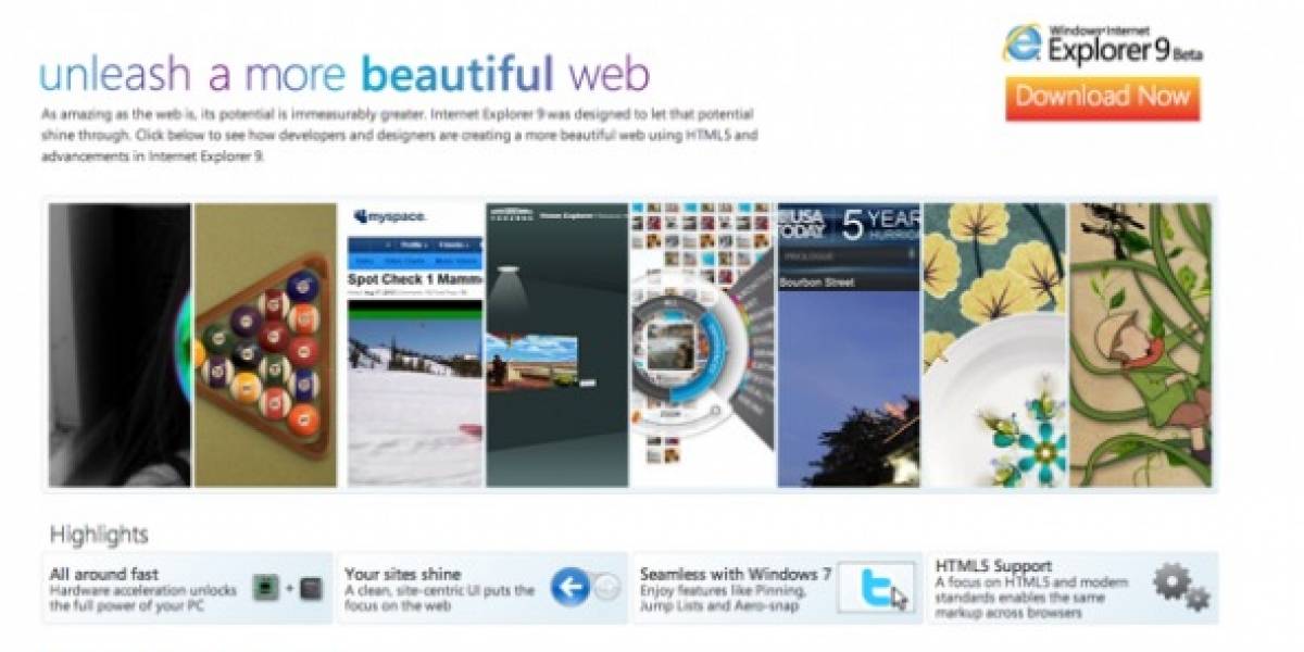 Internet Explorer 9 Beta disponible para descarga