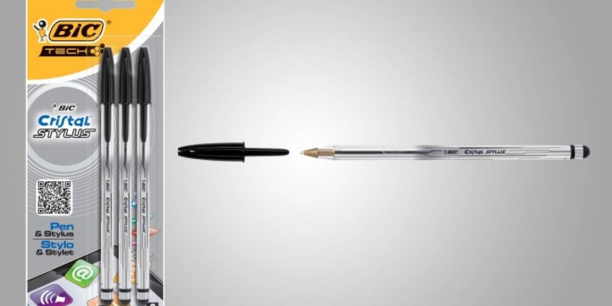 El famoso bolígrafo de cristal Bic evoluciona integrando Stylus para smartphones y tablets