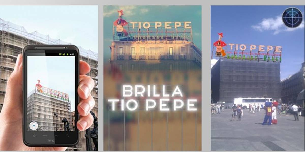 España: con la aplicación BRILLA TIO PEPE el luminoso permanecerá en la Puerta de Sol