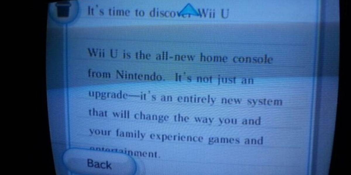 Nintendo promociona la Wii U a través de la Wii