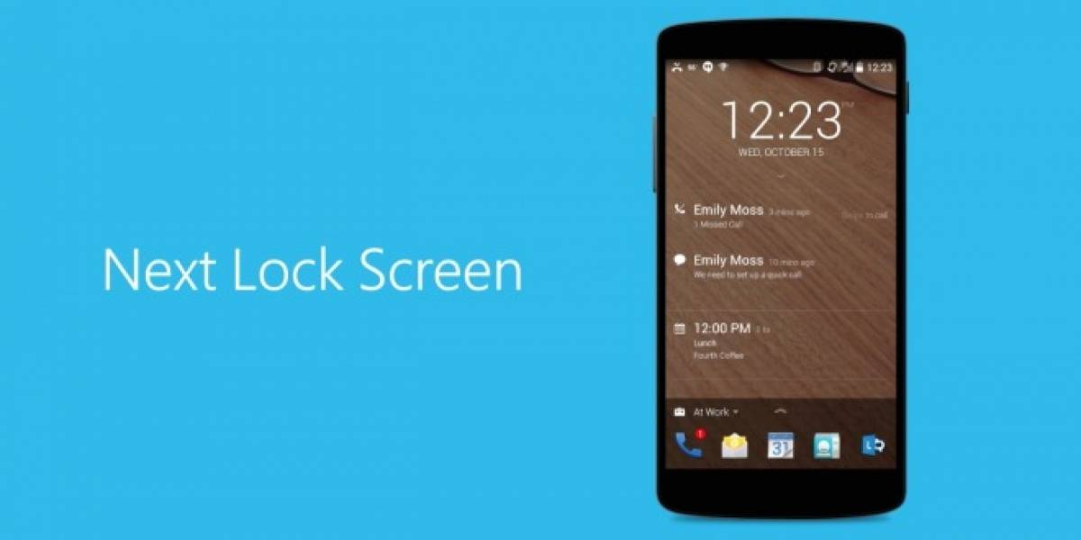 Microsoft presenta su nueva pantalla de bloqueo Next para Android