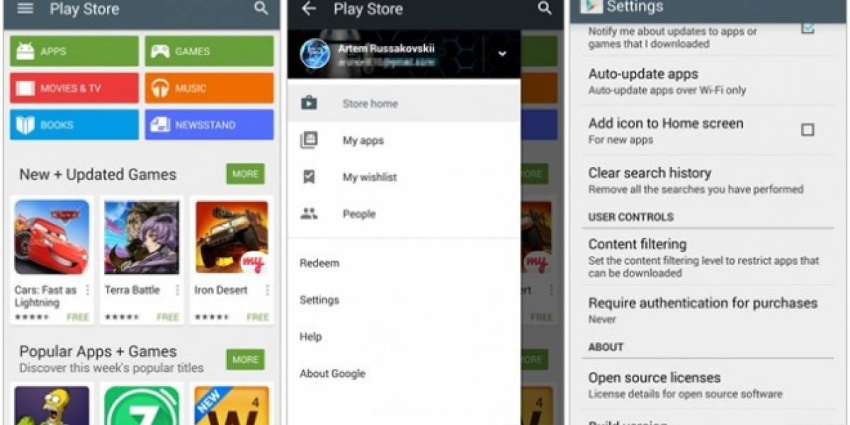 Instala el APK de Google Play Store con Material Design