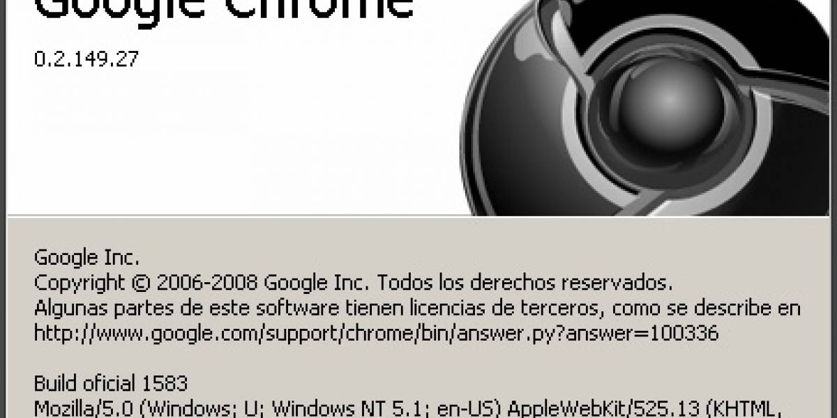 Google nos avisa de una actualización de Chrome que no se puede descargar