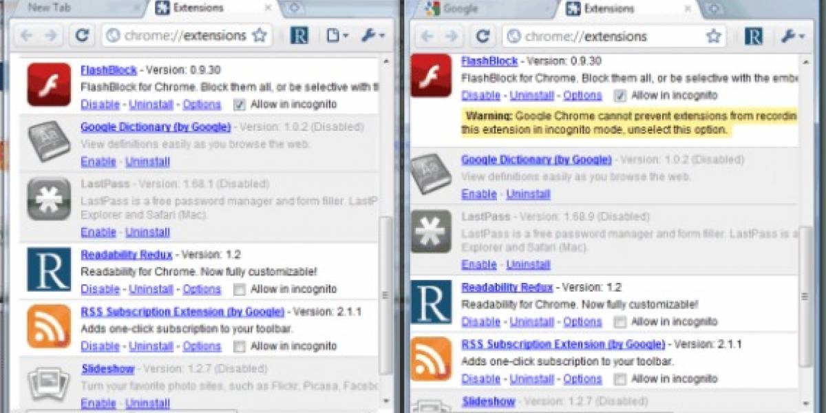 Chrome permitirá sincronizar las extensiones