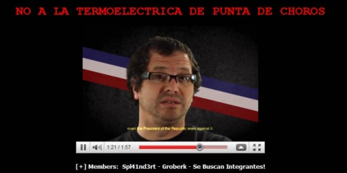 Chile: Hackean sitio de Conama en protesta por termoeléctrica