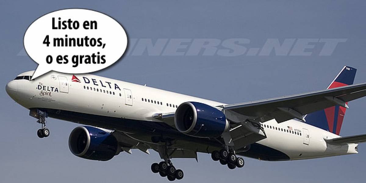 Un Boeing 777 listo para volar en 4 minutos
