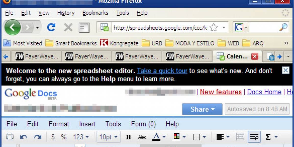 Google Docs retoca sus hojas de cálculo