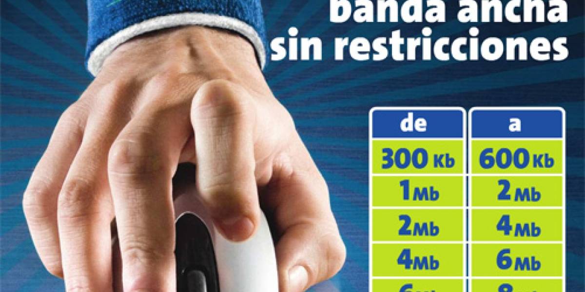 Telefónica también aumentará sus planes de Internet Banda Ancha 2.0