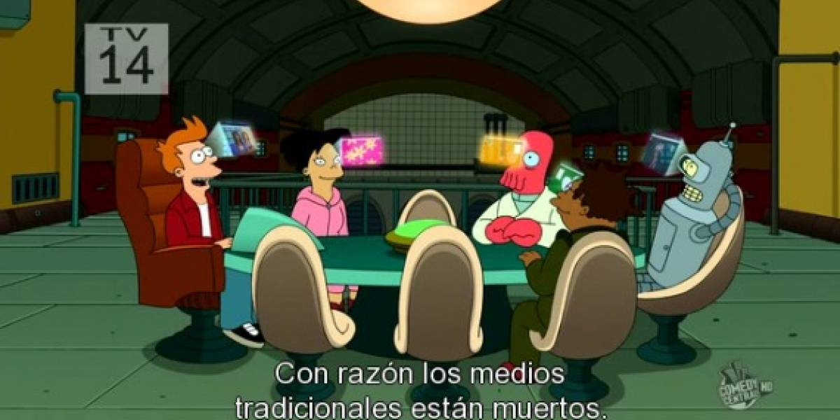 eyePhone: Futurama hace burla del iPhone y Twitter