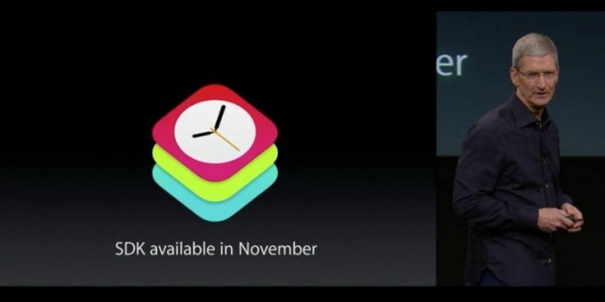 SDK para Apple Watch estará disponible en noviembre