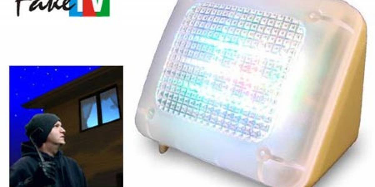 Televisión falsa evita robos