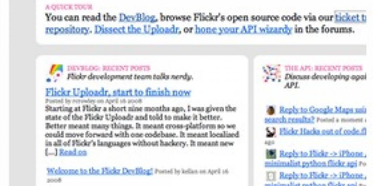 code.flickr: Pasa y juega con la API de Flickr