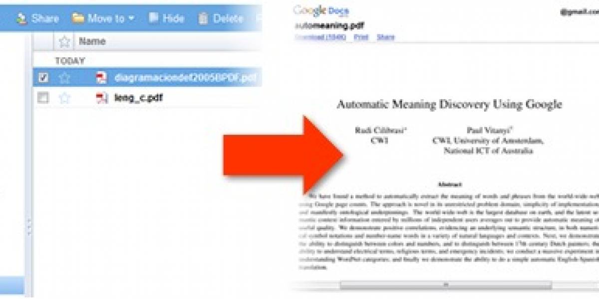 Google Docs, ahora con soporte PDF