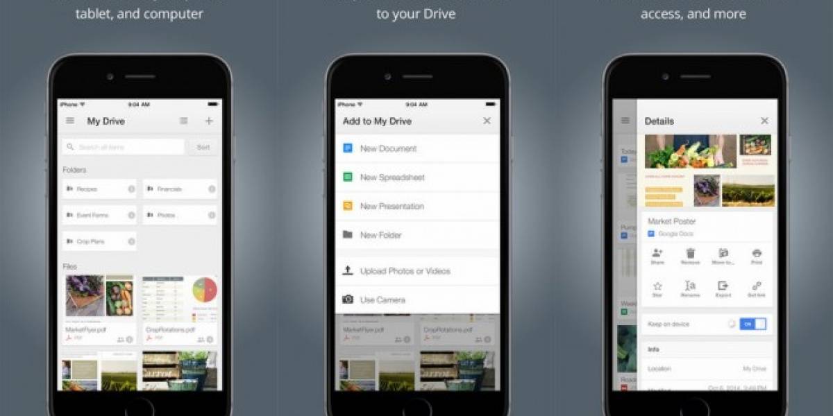 Google Drive para iOS ahora es compatible con Touch ID y te permite descargar videos