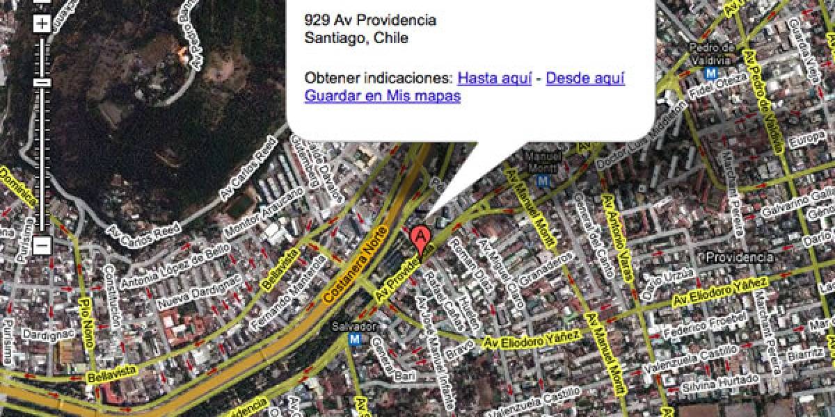 Google Maps ya busca direcciones en Chile