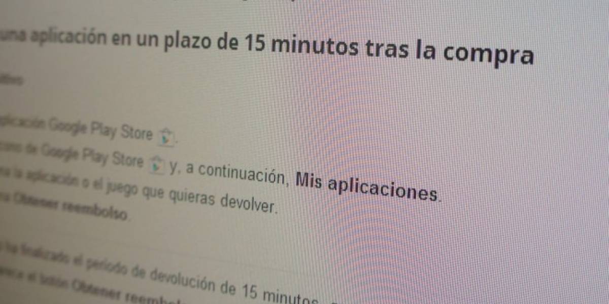 Habrían aumentado a dos horas periodo para solicitar devolución de dinero en Google Play