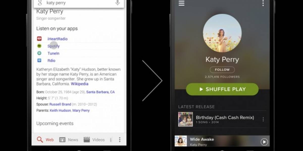 Google Search para Android te deja buscar bandas y tocar su música en la app correspondiente